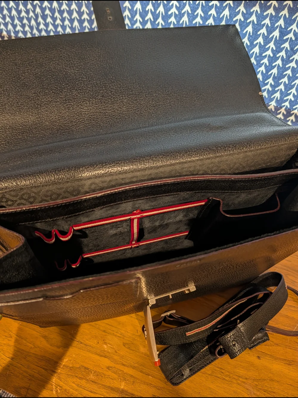 Bally Black Leather Briefcase